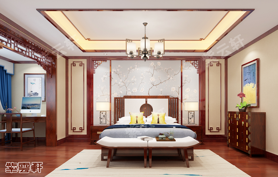 中式卧室装修效果图