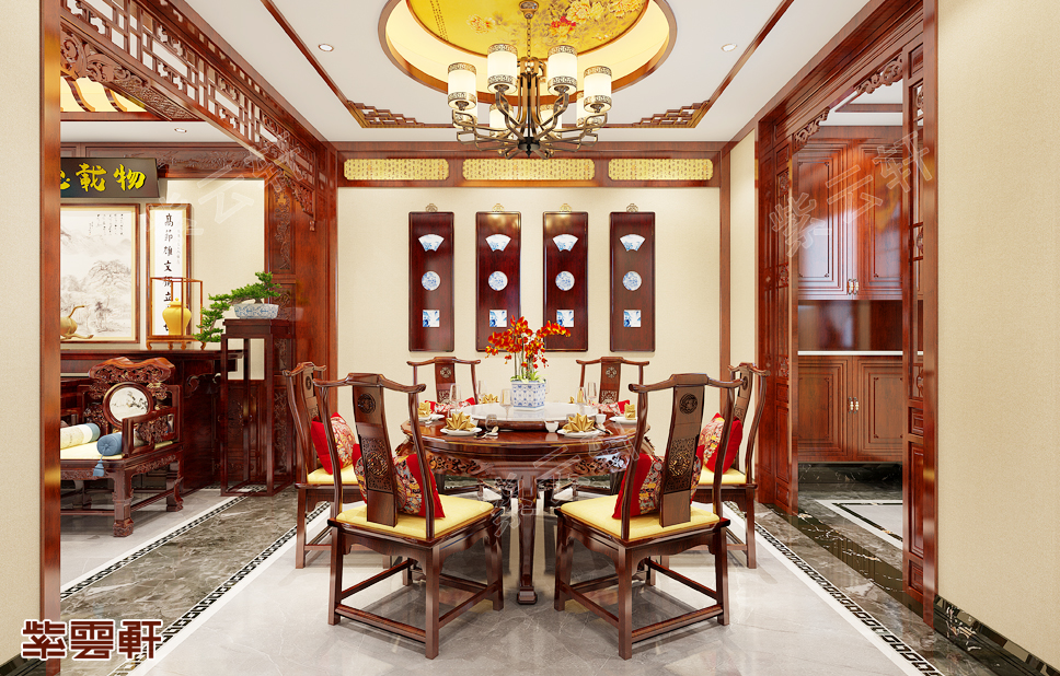 中式餐厅装修效果图