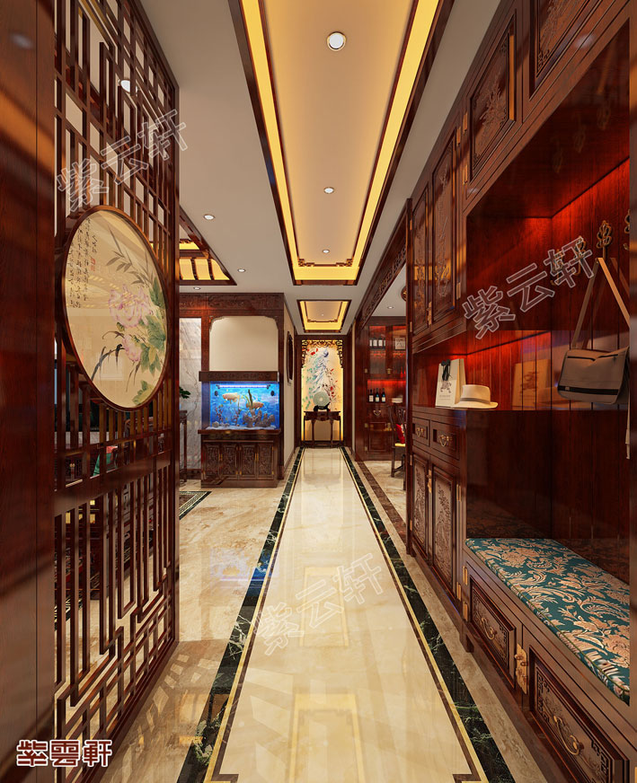 中式玄关装修设计