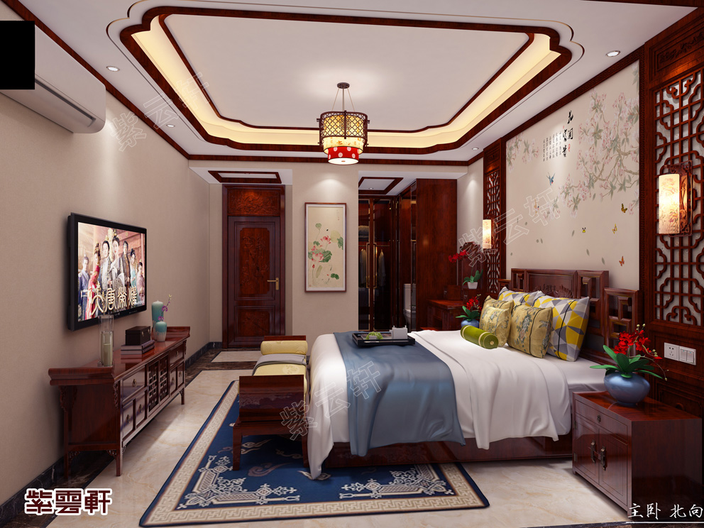卧室中式装修设计效果图