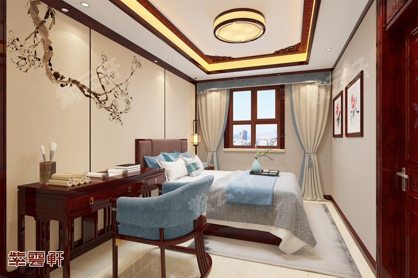中式卧室装修风格效果图