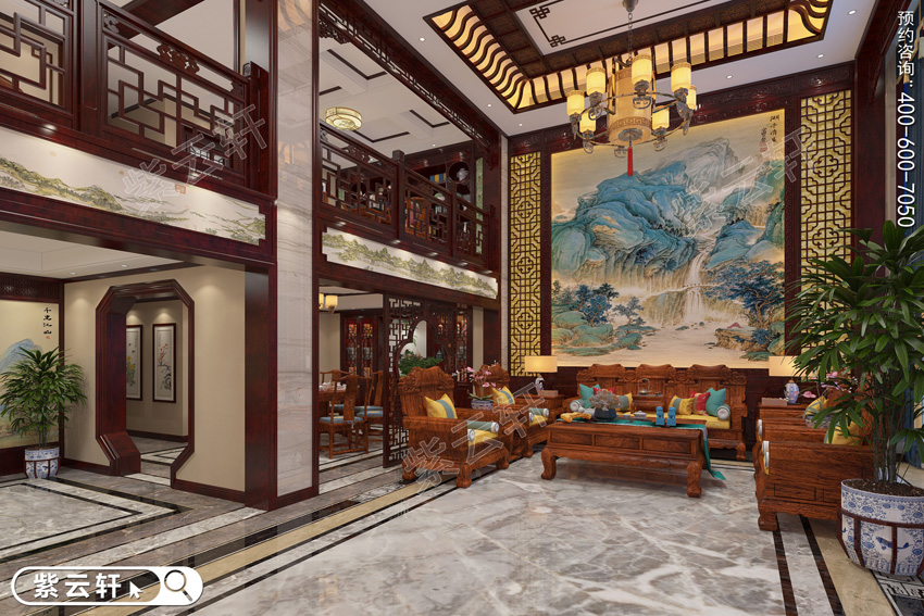 中式红木整装客厅