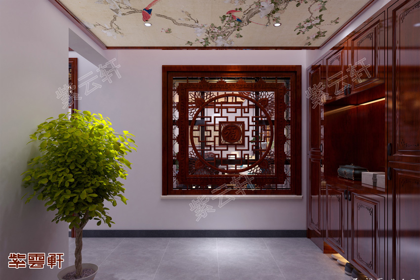 中式玄关装修设计