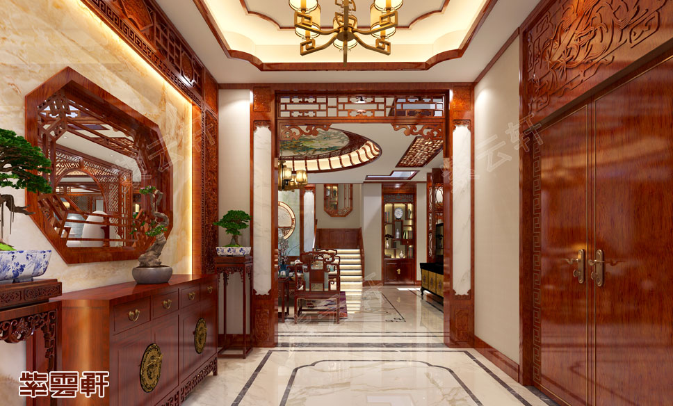 中式玄关装修设计