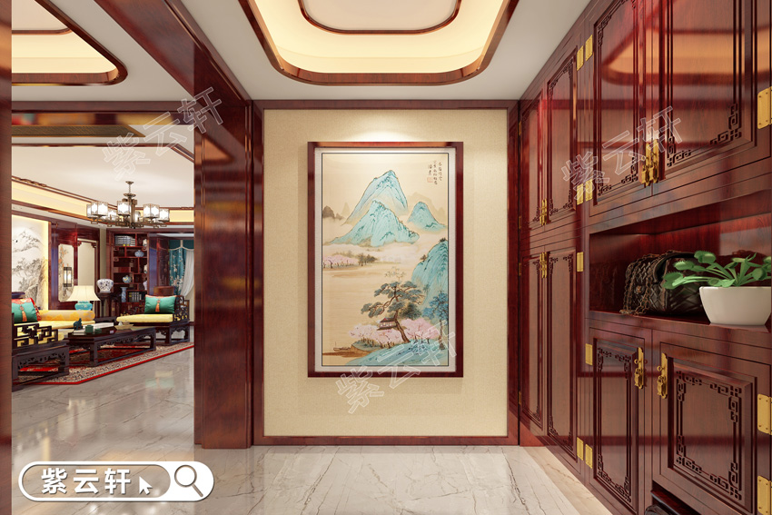 中式风格玄关装修设计