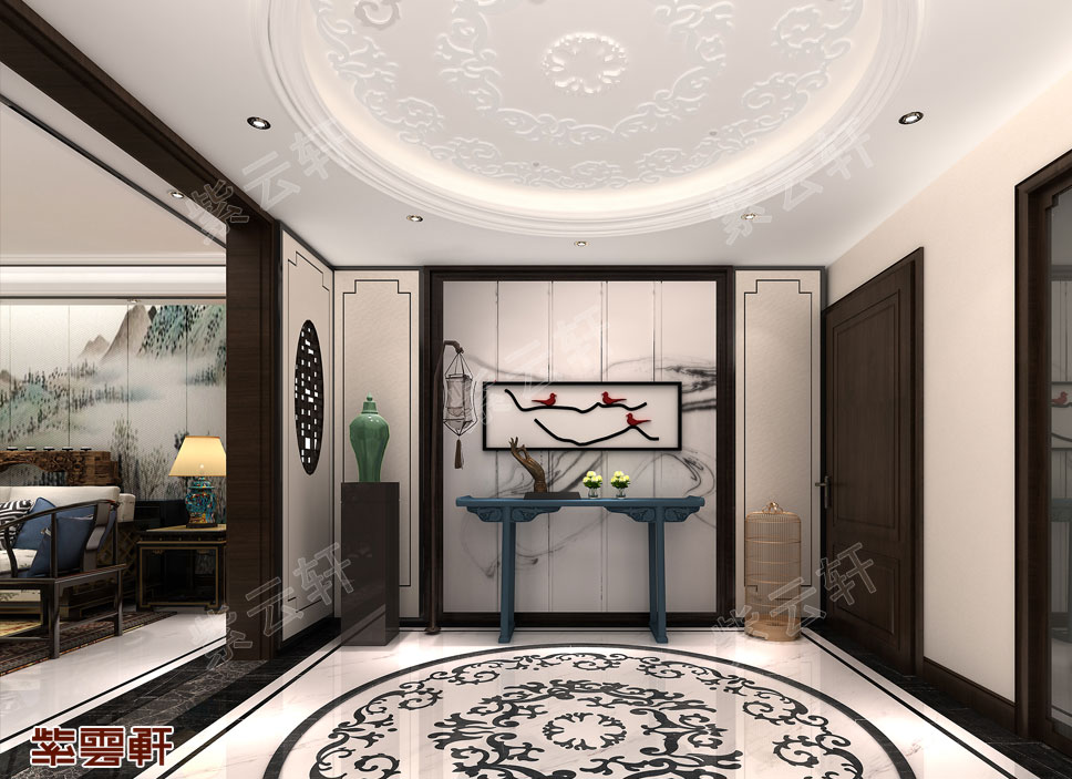 中式玄关装修设计