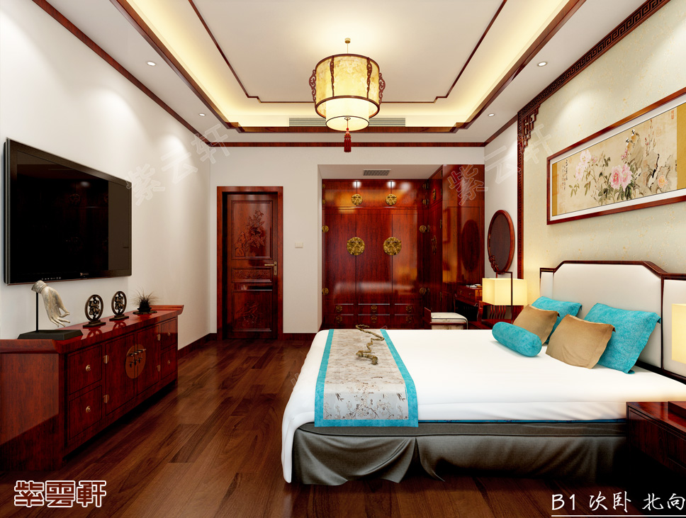 现代中式风格装修卧室