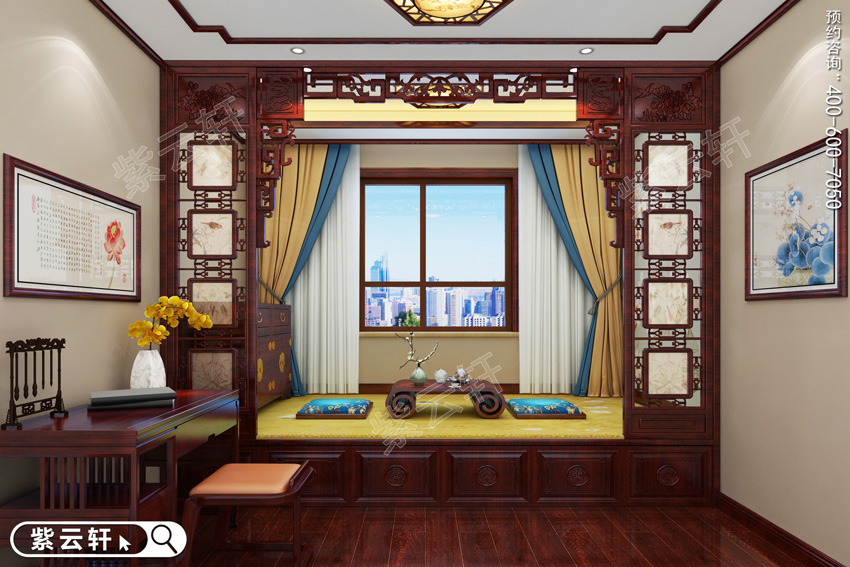 中式风格暖阁卧室装修