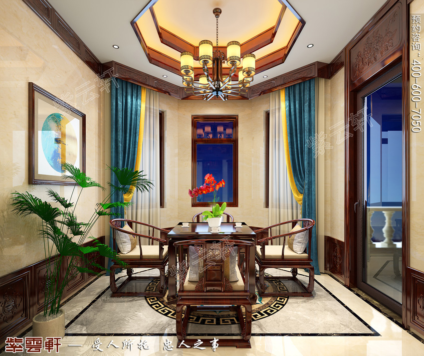 茶室装修风格效果图