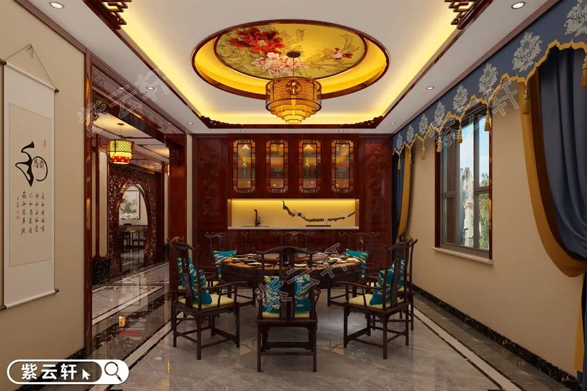 中式别墅餐厅设计