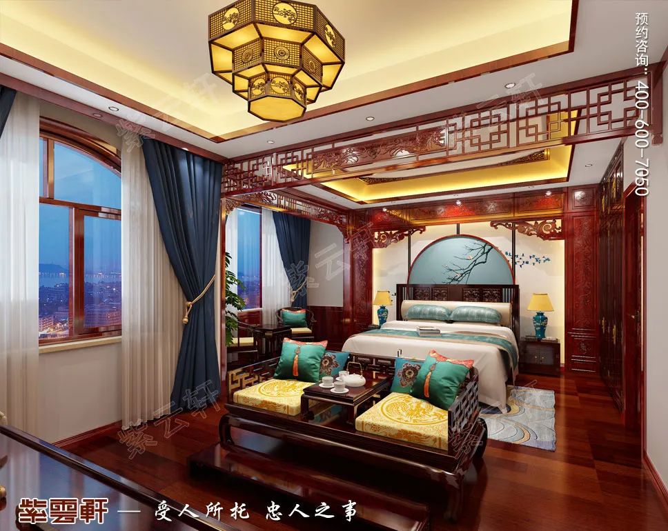 中式风格卧室装修效果图