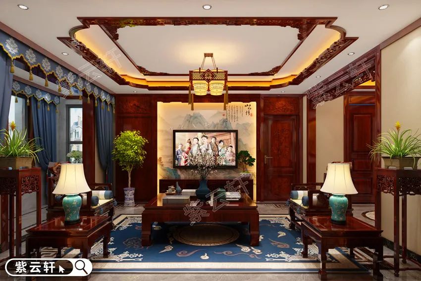 太原别墅室内装修高贵之美源于传统装饰