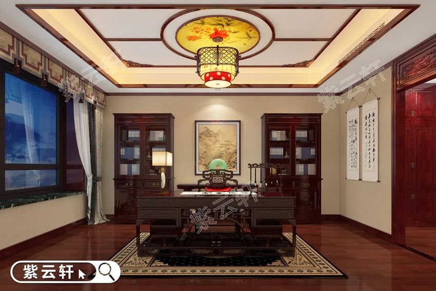 中式书房装修效果图