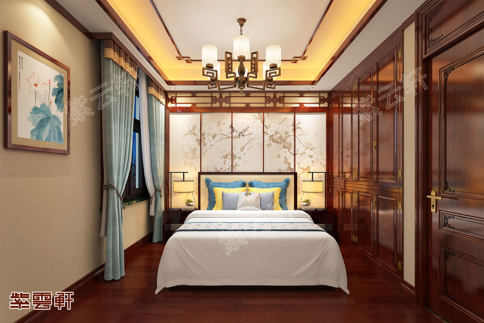 中式卧室装修效果图