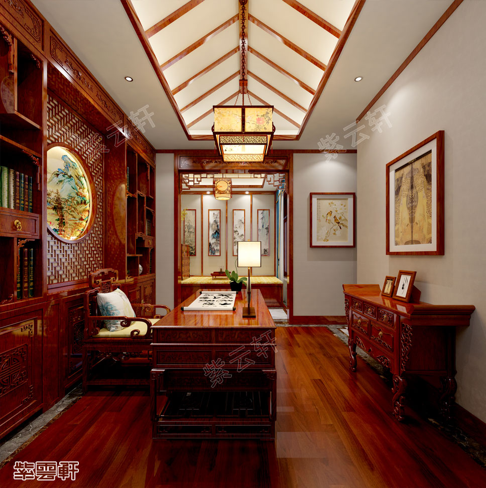 中式书房装修效果图