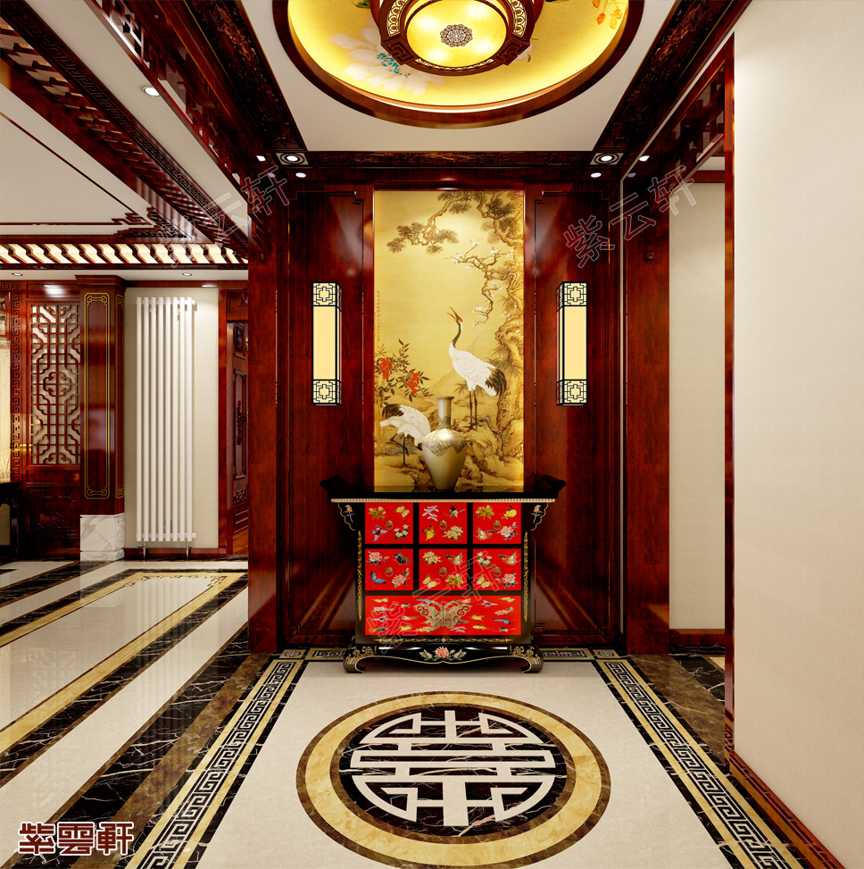 中式门厅装修设计