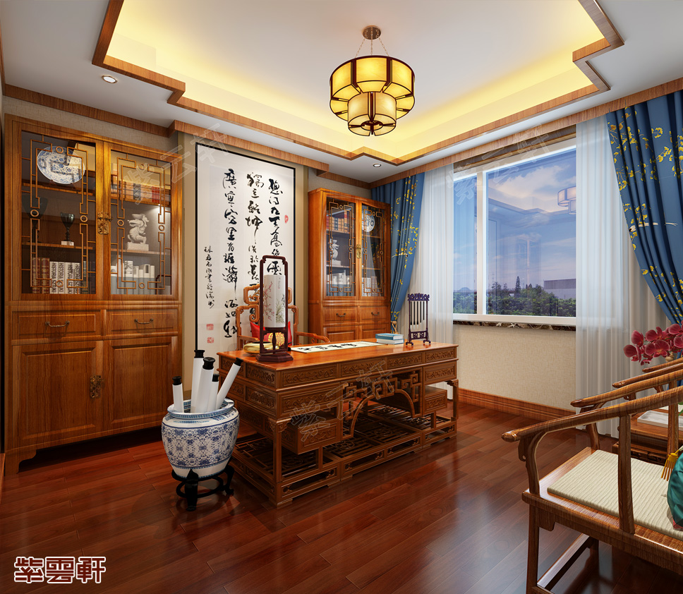 中式风格书房装修设计