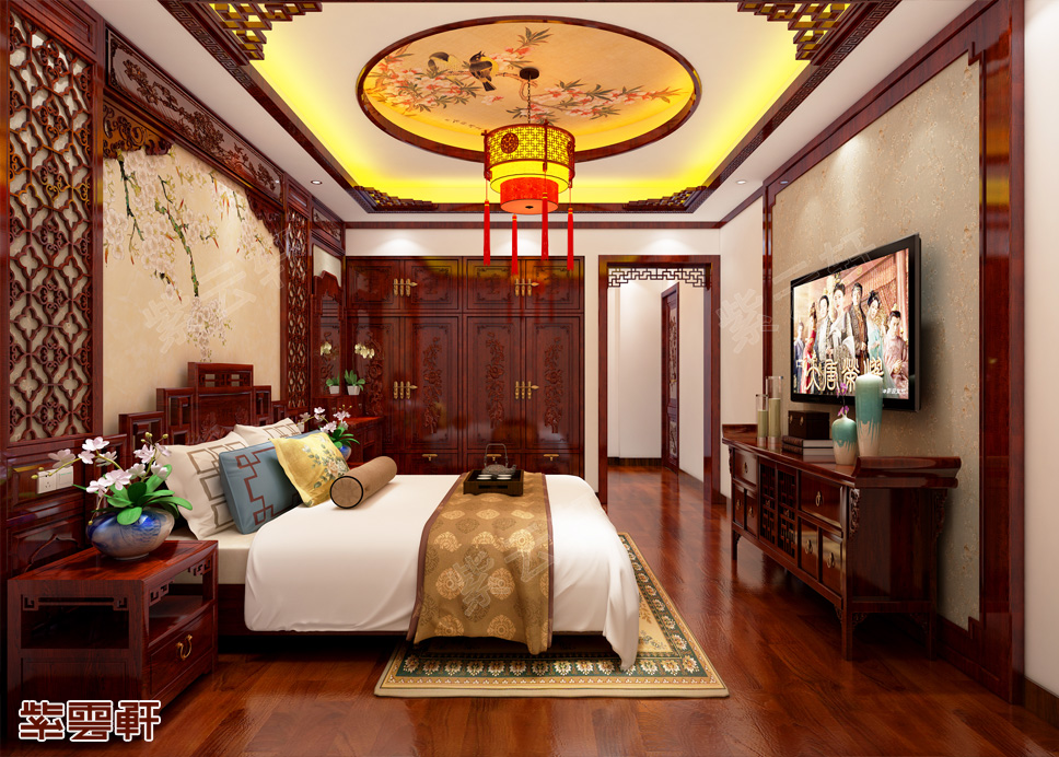 中式风格卧室装修效果图