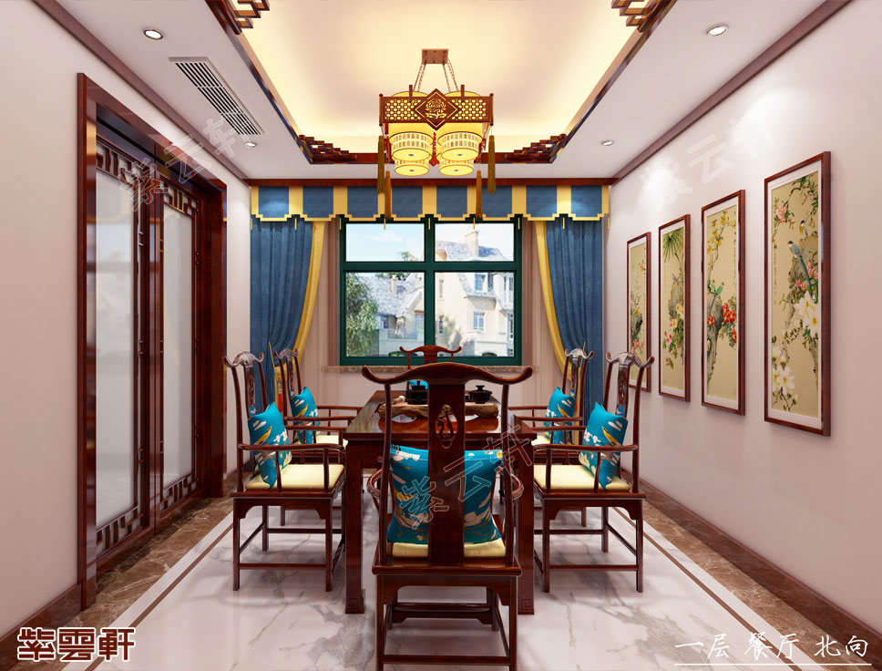 中式餐厅装修效果图