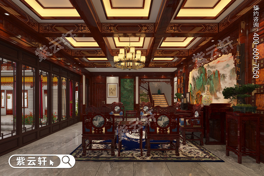 中式设计客厅