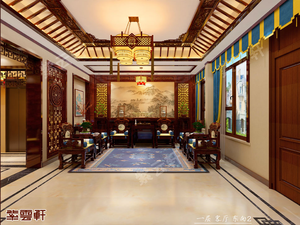拥有悠然雅韵的中式设计别墅传承经典住宅