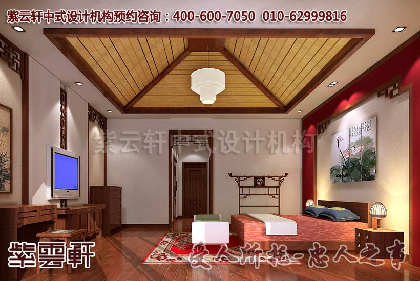 古典风格江南印象概念中式设计-主卧