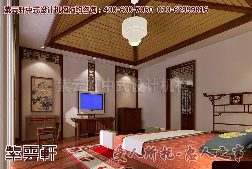 古典风格江南印象概念中式设计-主卧