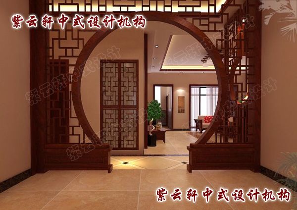 现代中式风格设计图片-过道