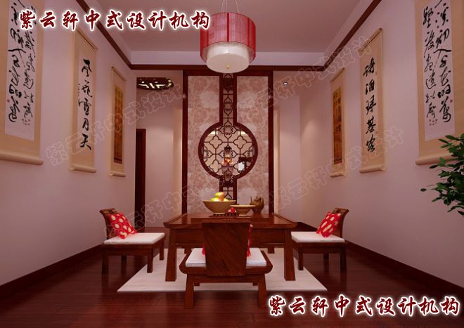 现代中式风格设计图片-茶室