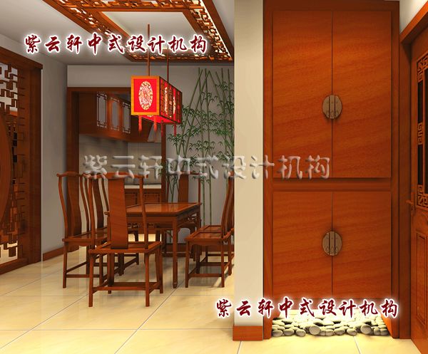 新中式装修设计之玄关