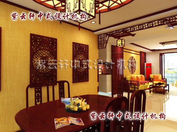 古典中式装修设计之餐厅角度