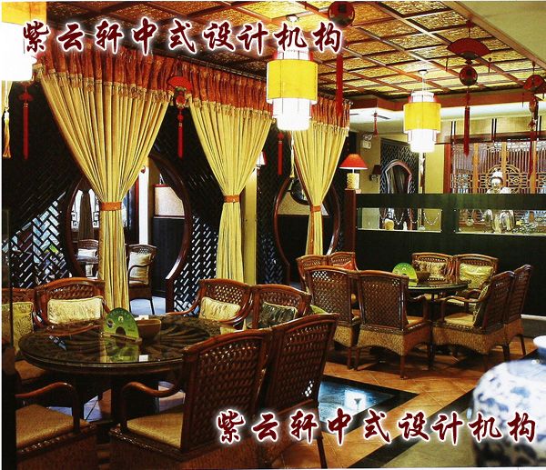 茶馆中式装修设计-大包间