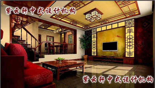 中式客厅：高怀同霁月，雅量恰春风，有容乃大。简练便出意境，局部即可生香