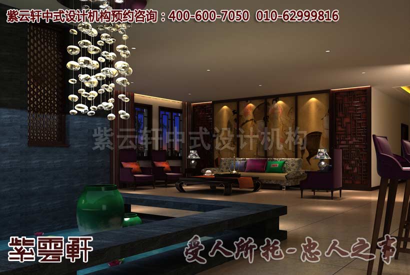 豪宅中式设计之客厅