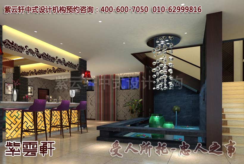 豪宅中式设计之客厅新古典风格