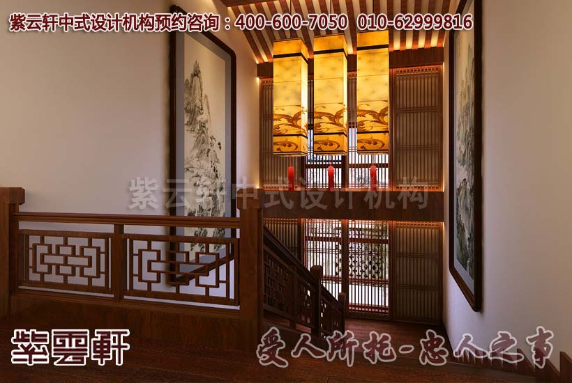 精美的宫灯清晰的呈现出安逸和迷人的气质,线的构成贯穿整个空间