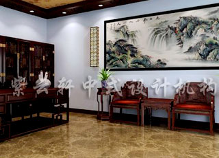 古典中式设计风格别墅装修—融合中国国画艺术