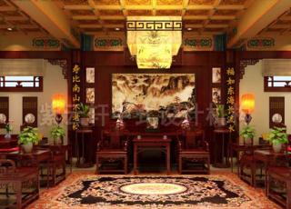 紫云轩中式古典四合院装修设计--恍若隔世的辉煌殿堂