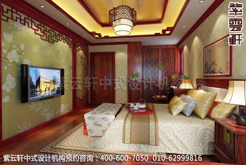 精品住宅主卧简约中式装修效果图