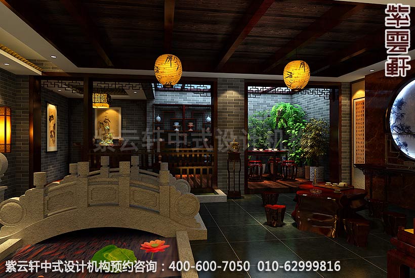 会所门厅古典中式装修效果图