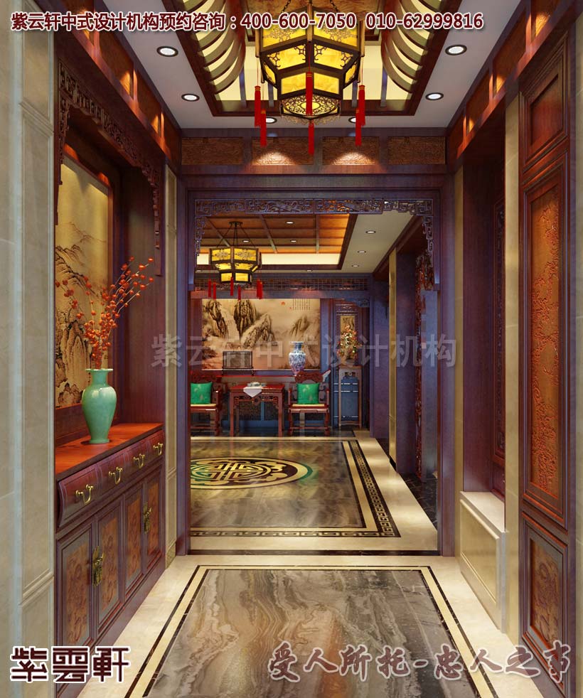 玄关中式装修效果图