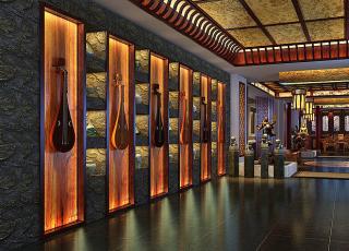 酒店餐厅-南昌高端餐饮会所中式装修设计案例赏析