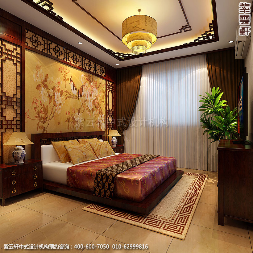 保定精品住宅古典中式装修客房