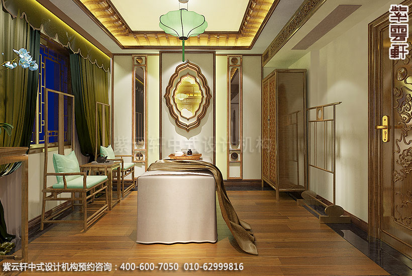  上海中式装修养身会馆 单人理疗室